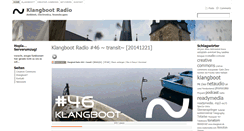 Desktop Screenshot of klangboot.de