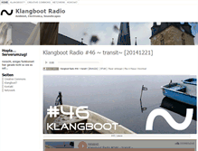 Tablet Screenshot of klangboot.de